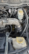 Diesel exhaust smoke indicating engine performance concern